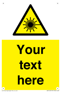 Custom Laser Hazard Sign